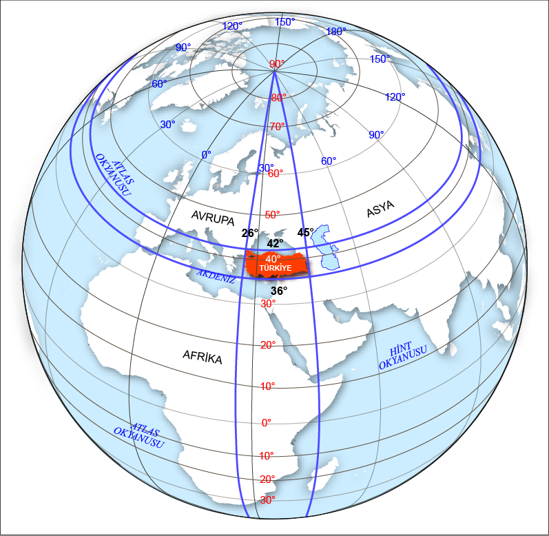 Türkiye Konum Haritası